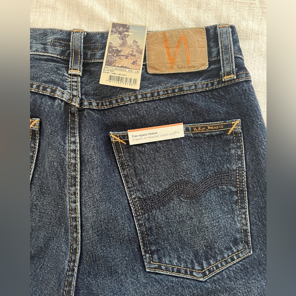 Nudie Jeans Blue Soil Gritty Jackson W31 L30
